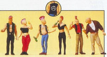 Load image into Gallery viewer, Preiser 10473 HO Scale Pedestrians -- Punk Rockers pkg(6)