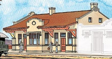 Load image into Gallery viewer, Walthers Cornerstone 933-2920 HO Scale Mission-Style Depot -- Kit