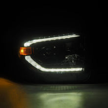 Load image into Gallery viewer, AlphaRex 14-21 Toyota Tundra LUXX-Series LED Proj Headlights Alpha-Blk w/Actv Light &amp; Seq. Sig + DRL