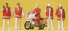 Load image into Gallery viewer, Preiser 10100 HO Scale Emergency Personnel -- Emergency Doctors w/Motorcycle
