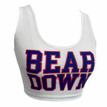 Load image into Gallery viewer, University of Arizona Bear Down Crop Tank Top