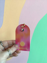 Load image into Gallery viewer, Mix N’ Match Titanium Enamel Charm Huggies