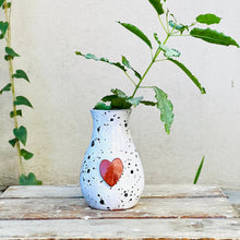 Load image into Gallery viewer, Calliope Heart Vase - Dalmation with Heart