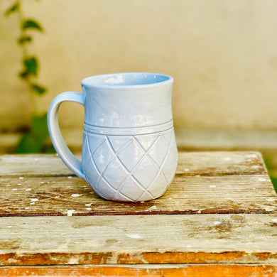 Ananas Mug- Brushed Pale Light Grey