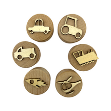 Load image into Gallery viewer, **Pre-order (Ships in 3-4 Weeks)**Wooden Playdough Stampers Set