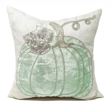 Load image into Gallery viewer, Green Pumpkin Pillow Case