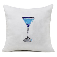 Load image into Gallery viewer, Cocktail Pillow Cover, Drinks Pillow Cover