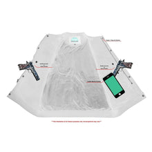 Load image into Gallery viewer, Mens Black Denim Motorcycle Vest with Concealed Snaps &amp; Zipper