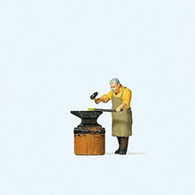 Load image into Gallery viewer, Preiser 28187 HO Scale Blacksmith w/Anvil