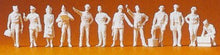 Load image into Gallery viewer, Preiser 77101 1/144 Scale Military - US Army/Army Air Force WWII - Figures -- Assorted Pilots, Crew, Passengers (Unpainted; pkg(12)