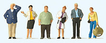 Load image into Gallery viewer, Preiser 10734 HO Scale Waiting Train Travelers -- pkg(6)