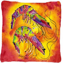 Load image into Gallery viewer, Shrimp Decorative   Canvas Fabric Pillow