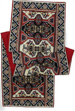 Load image into Gallery viewer, DaDalogy Elegant Majestic Kilim Red Persian Rug Ornate Floral Woven Tapestry Table Runner (18195)