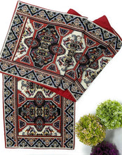 Load image into Gallery viewer, DaDalogy Elegant Majestic Kilim Red Persian Rug Ornate Floral Woven Tapestry Table Runner (18195)