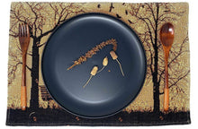 Load image into Gallery viewer, DaDalogy Bedding Set of 4 Pieces Autumn Birds Blessing Tapestry Dining Placemats 13” x 19” (Thanksgiving)