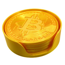 Load image into Gallery viewer, Bitcoin Coasters Set