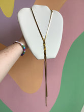 Load image into Gallery viewer, Titanium Flat Chain Braided Statement Necklace