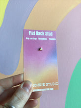 Load image into Gallery viewer, Opal Triangle Bezel Flat Back Stud