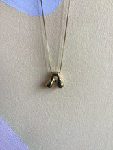 Load image into Gallery viewer, Bubble Letter Initial Necklace