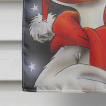 Load image into Gallery viewer, Duck with Christmas Ornament Flag Canvas House Size AAH7196CHF