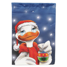 Load image into Gallery viewer, Duck with Christmas Ornament Flag Canvas House Size AAH7196CHF