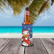 Load image into Gallery viewer, Duck with Christmas Ornament Slim Can Hugger – Fun &amp; Functional Drink Coolers AAH7196MUK