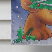Load image into Gallery viewer, Teddy Bear and Christmas Tree Flag Canvas House Size AAH7208CHF