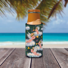 Load image into Gallery viewer, Angels on Green Slim Can Hugger – Fun &amp; Functional Drink Coolers AAH7253MUK