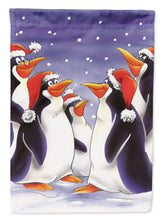 Load image into Gallery viewer, Holiday Penguins Garden Flag – Decorative Outdoor Yard Flag AAH7264GF