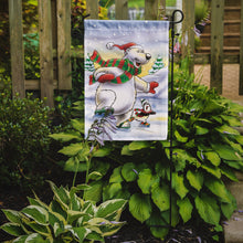 Load image into Gallery viewer, Holiday Polar Bears Ice Skating Garden Flag – Decorative Outdoor Yard Flag AAH7270GF