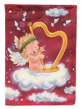 Load image into Gallery viewer, Angels with Harp Valentine's Garden Flag – Decorative Outdoor Yard Flag AAH7273GF