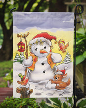 Load image into Gallery viewer, Scarecrow Snowman Garden Flag – Decorative Outdoor Yard Flag AAH7295GF