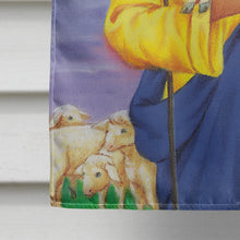 Load image into Gallery viewer, Jesus The Good Shepherd holding a lamb Flag Canvas House Size AAH8215CHF