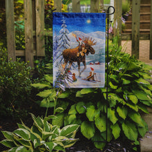 Load image into Gallery viewer, Christmas Gnome riding Reindeer Garden Flag – Decorative Outdoor Yard Flag ACG0102GF