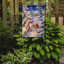 Load image into Gallery viewer, Christmas Gnome pulling a sled Garden Flag – Decorative Outdoor Yard Flag ACG0144GF