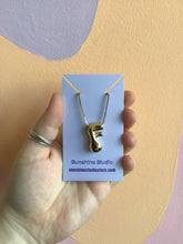 Load image into Gallery viewer, Bubble Letter Initial Necklace