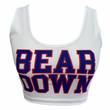 Load image into Gallery viewer, University of Arizona Bear Down Crop Tank Top