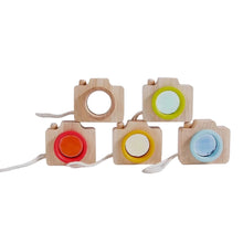 Load image into Gallery viewer, **Pre-order (Ships in 1-2 Weeks)**5 Pcs Mini Gemmed Wooden Camera Kaleidoscope