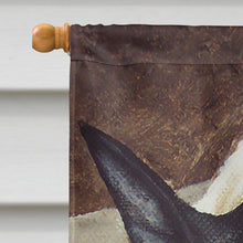 Load image into Gallery viewer, Bull Terrier by Tanya and Craig Amberson Flag Canvas House Size AMB1030CHF