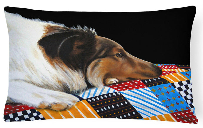 Day Dreamer Collie Fabric Decorative Pillow AMB1037PW1216