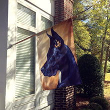 Load image into Gallery viewer, Black Great Dane Flag Canvas House Size AMB1041CHF