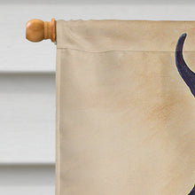 Load image into Gallery viewer, Black Great Dane Flag Canvas House Size AMB1041CHF