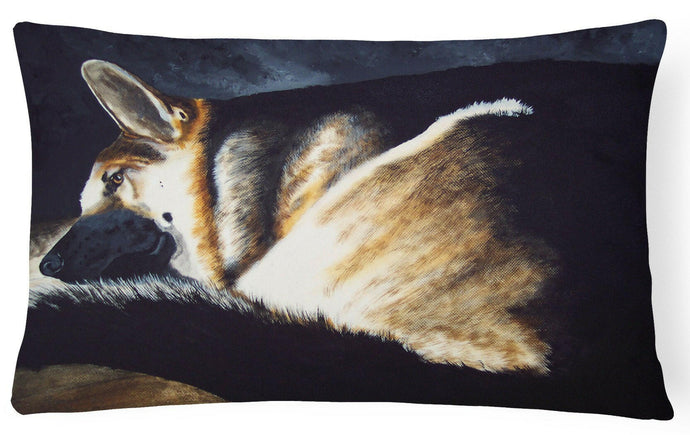 Day Dreamer German Shepherd Fabric Decorative Pillow AMB1042PW1216