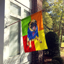 Load image into Gallery viewer, Go Team Varsity Pug Flag Canvas House Size AMB1068CHF