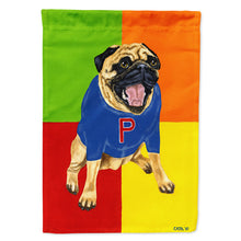 Load image into Gallery viewer, Go Team Varsity Pug Flag Canvas House Size AMB1068CHF