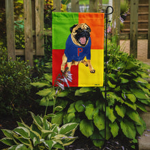 Load image into Gallery viewer, Go Team Varsity Pug Garden Flag - Outdoor Decorative Yard Flag AMB1068GF