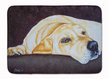 Load image into Gallery viewer, Naptime Yellow Labrador Machine Washable Memory Foam Mat AMB1072RUG
