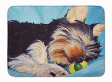 Load image into Gallery viewer, Naptime Yorkie Yorkshire Terrier Machine Washable Memory Foam Mat AMB1075RUG