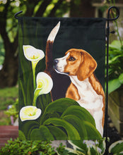 Load image into Gallery viewer, Beagle Lillies Garden Flag - Outdoor Decorative Yard Flag
