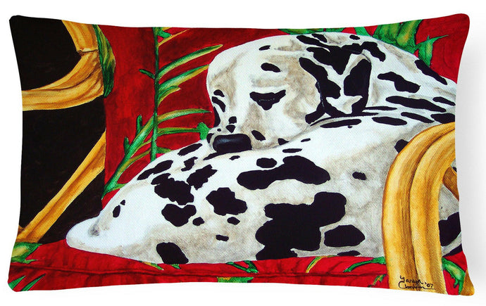 Sunday Nap Dalmatian Fabric Decorative Pillow AMB1118PW1216